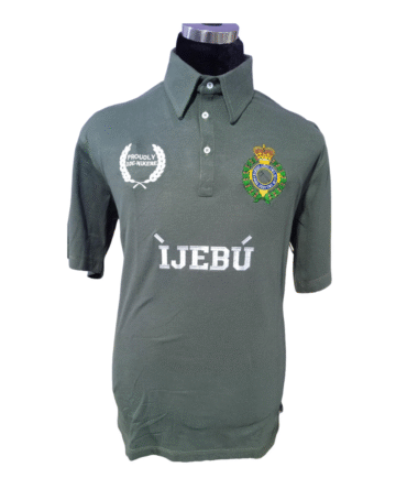 Military Green "IJEBU" Heritage Polo Shirt