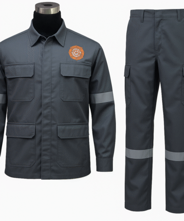 Industrial Safety Workwear Set – Long-Sleeve Shirt & Pants