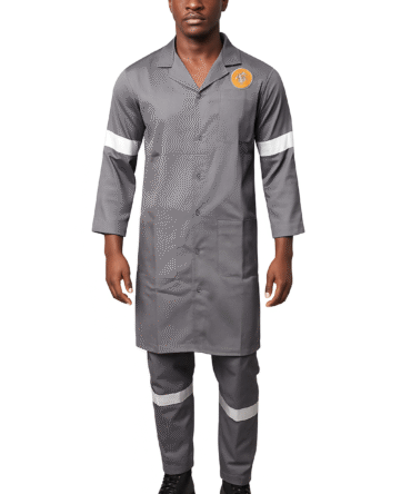 Grey Industrial Workwear Coat & Trouser Set