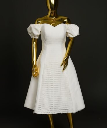 Off-Shoulder Midi Dress